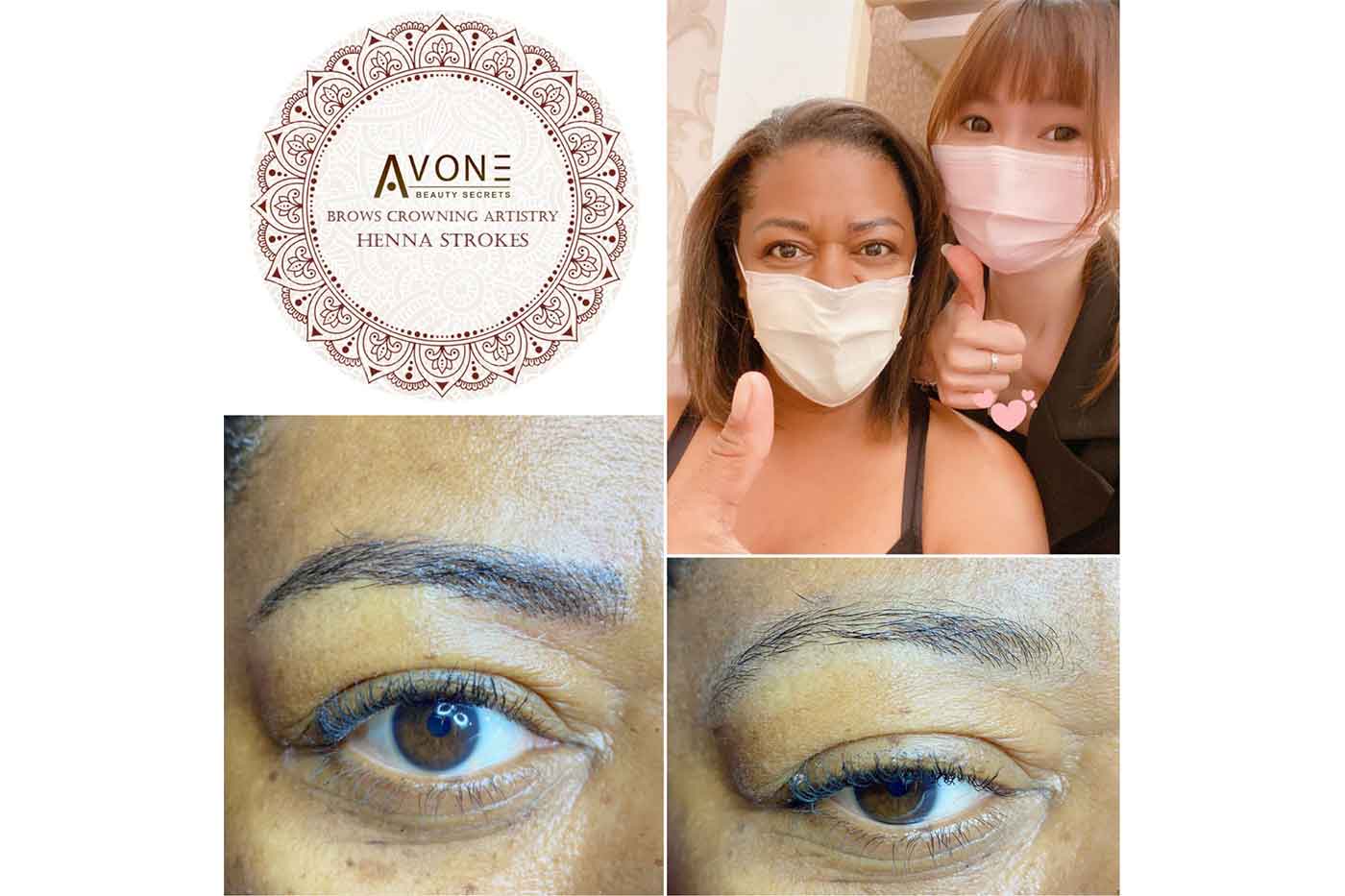 Avone Beauty Secrets Creates Henna Brows Crowning Artistry Technique