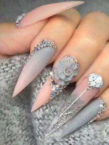 Bejeweled nails