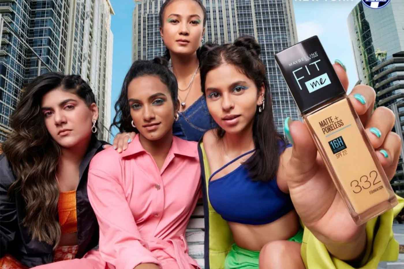 Suhana Khan and 3 others become the face of Maybelline