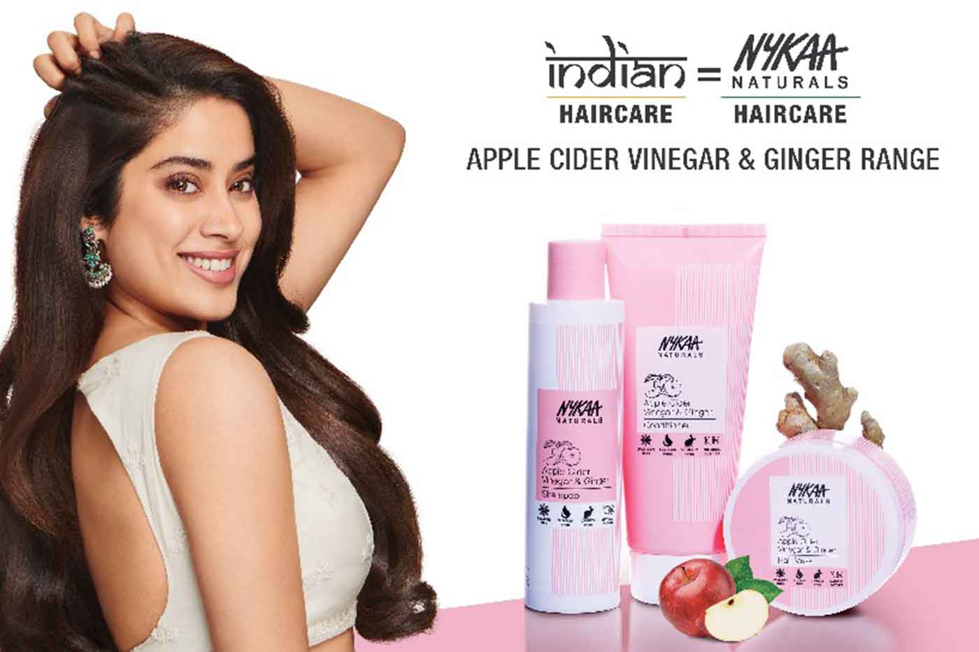 Janhvi Kapoor features in Nykaa Naturals Hair campaign