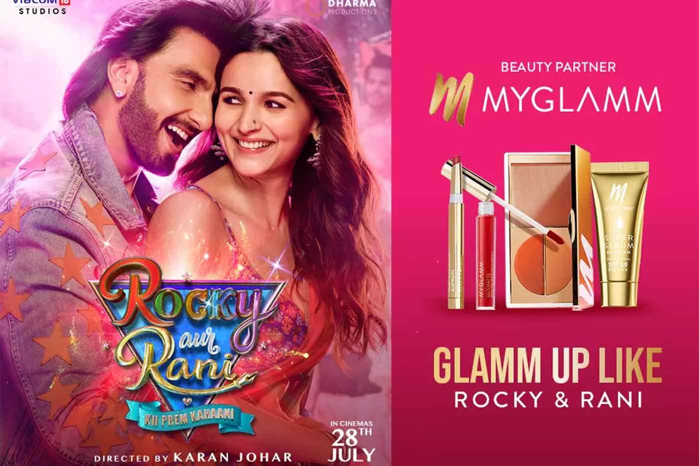 MyGlamm official makeup partner for movie “Rocky aur Rani Ki Prem Kahaani”
