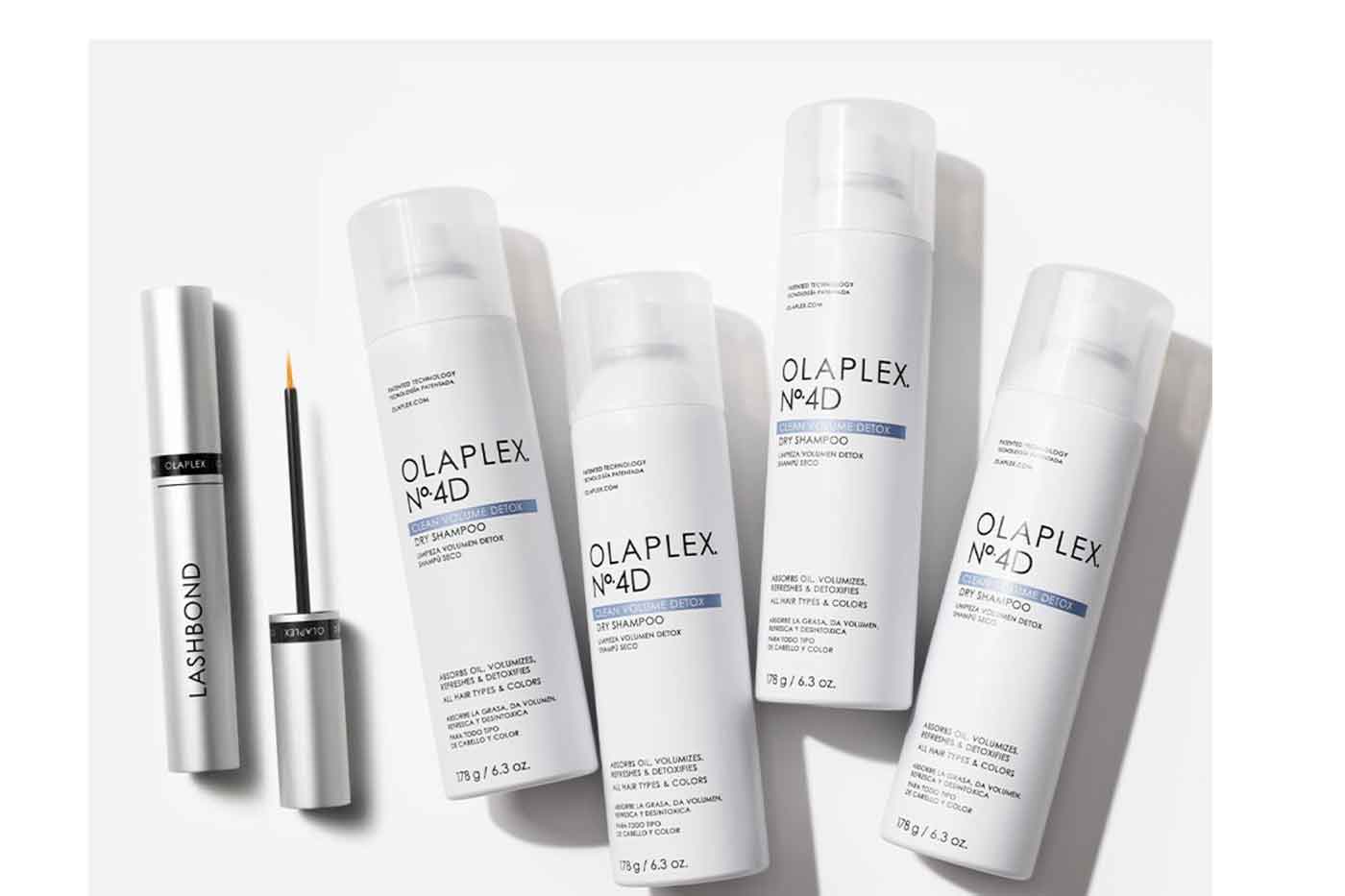 Olaplex launches Lashbond Building Serum and 4D Clean Volume Detox Dry Shampoo