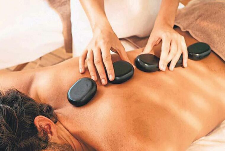 Men warm up to massages and facials