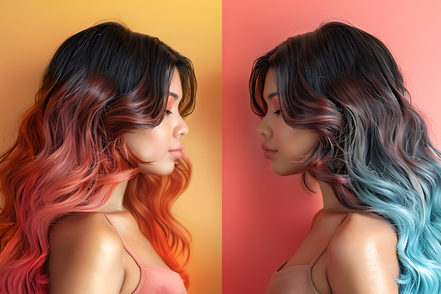Peekaboo Hair Color